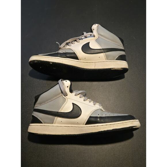 Nike Court Vision Mid Black/White Men’s Size 10 Sneakers – Worn, Good Condition - Picture 2 of 7